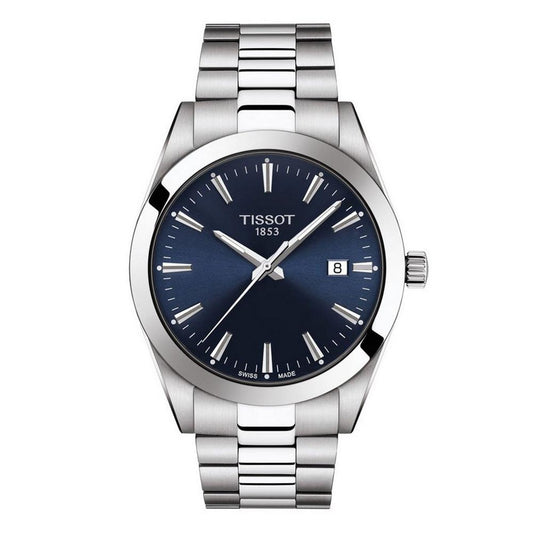 Tissot - Stainless Steel Bracelet Blue Dial Watch - 127.410.11.041.00