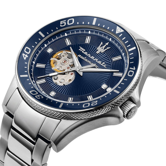 Maserati - Automatic Stainless Steel Bracelet Blue Dial Men's Watch - R8823140007