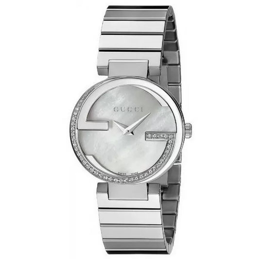 Gucci - Interlocking White Mother of Pearl Dial Women's Watch - YA133508